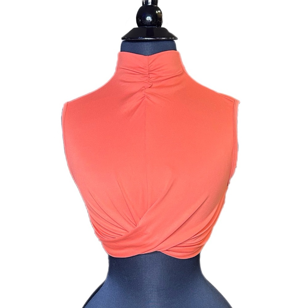 SHEIN Vibrant Orange Athletic Crop Top - Picture 4 of 6